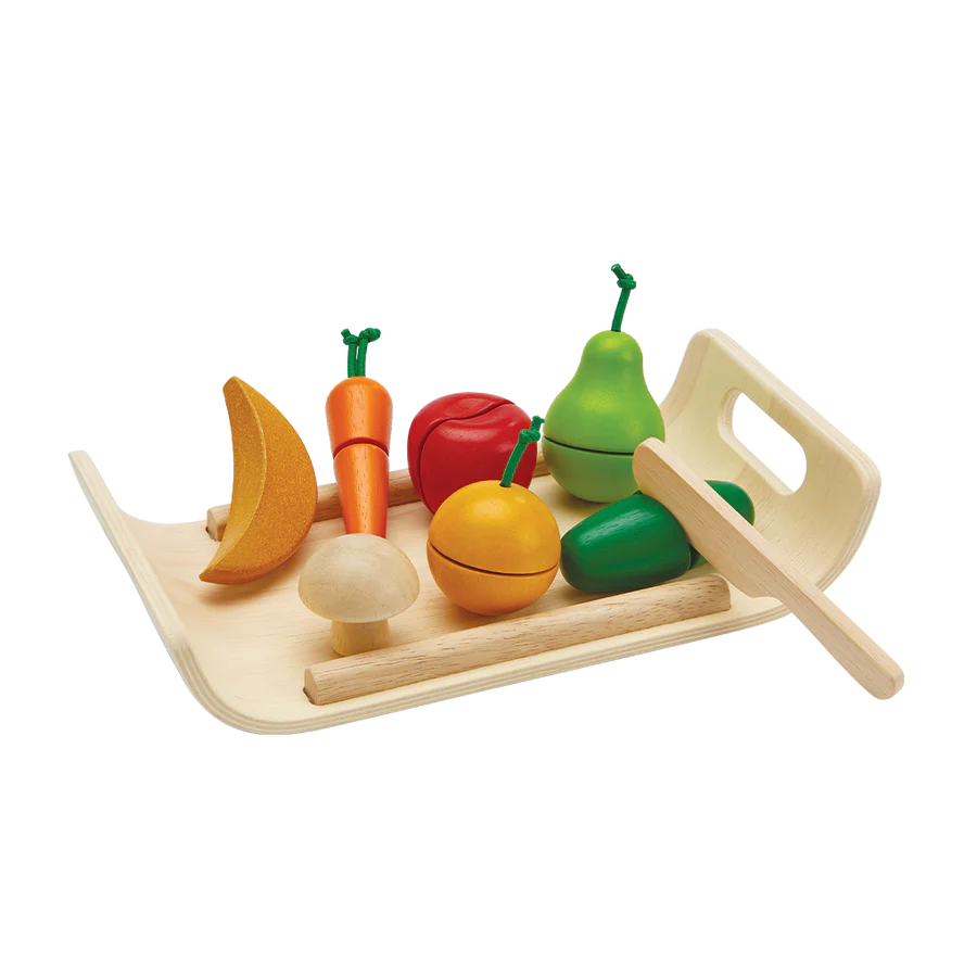 Plan toys fruit and cheap vegetable playset