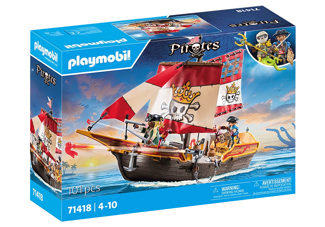 Playmobil Pirates: Small Pirate Ship 71418