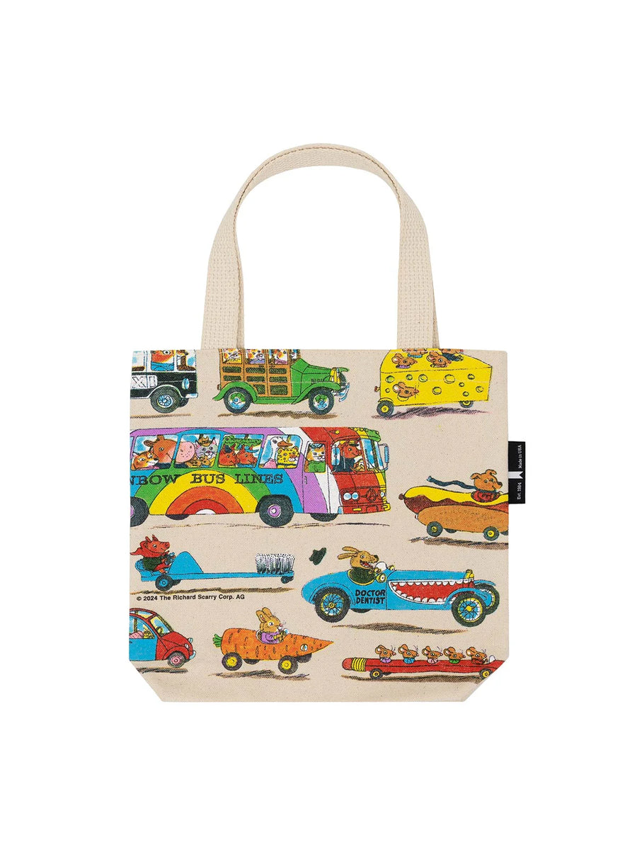 out of print richard scarry tote bag