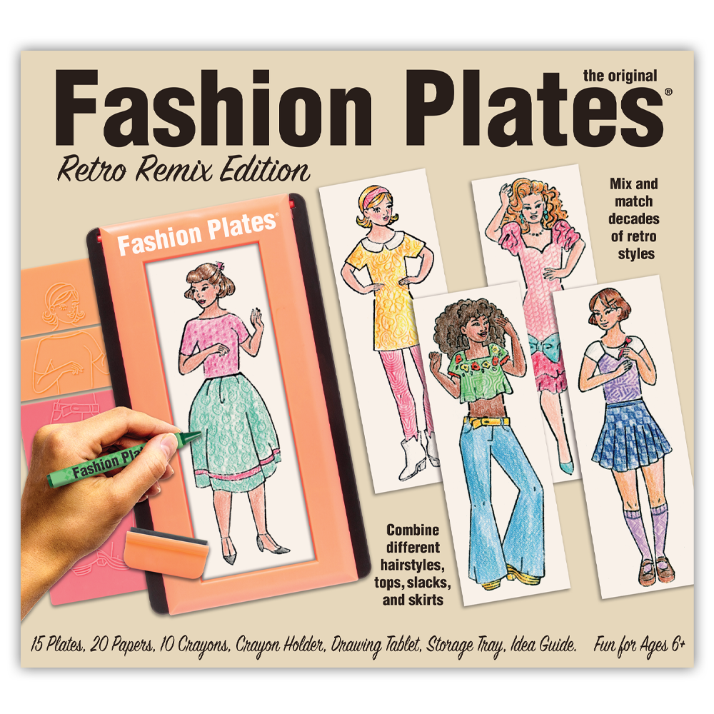 Fashion Plates Vintage Designer Dolls Drawing Craft Rub Color