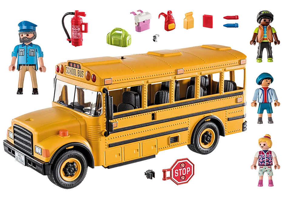 over component Tether Playmobil City Life: School Bus 70983 – Growing Tree Toys