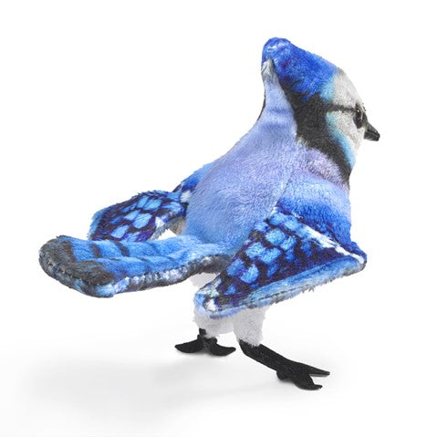 Folkmanis® Finger Puppet: Mini Blue Jay – Growing Tree Toys