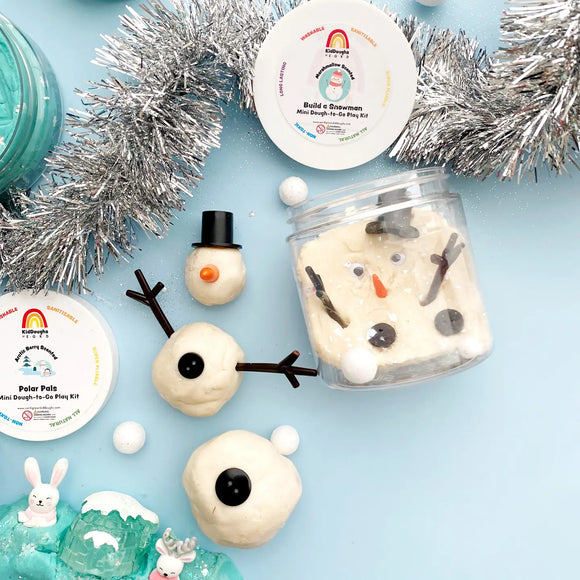 Earth Grown KidDough: Mini Dough-to-Go Snowfriend