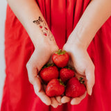 Tattly Pairs Strawberry Branch Tattoo