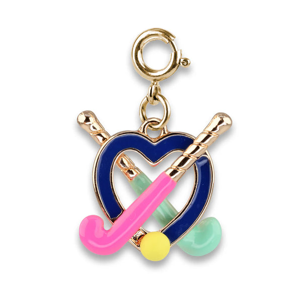 Charm It Gold Field Hockey Charm