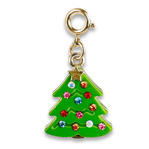 Charm It Gold Sparkle Christmas Tree Charm