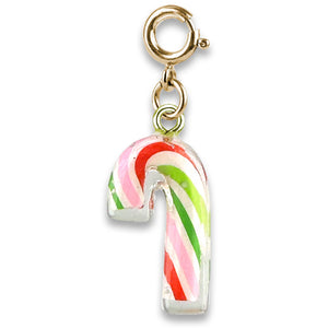 Charm It Gold Candy Cane Charm