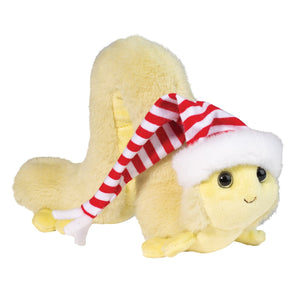 Douglas Inchy Inchworm with Santa Hat 8"