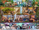 Ravensburger Puzzle 2000 piece Wild Kingdom Shelves