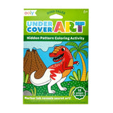 Ooly Undercover Art Hidden Pattern Coloring Activity Art Cards - Dino Tales