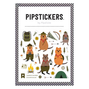 Pipsticks® 4x4" Sticker Sheet: A Quokka in the Woods