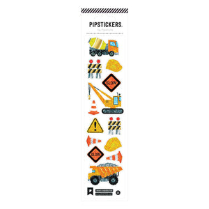 Pipsticks® 2"x8" Sticker Sheet: Under Construction