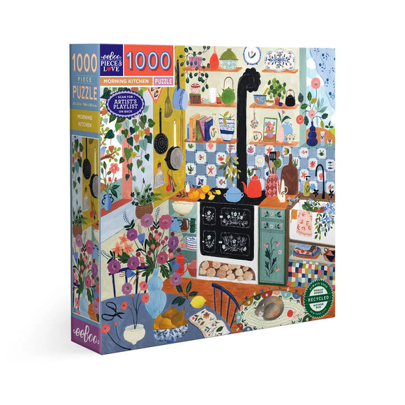 eeBoo 1000 Piece Puzzle Morning Kitchen