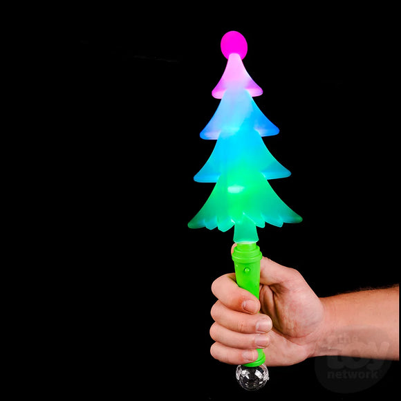 Multicolored Flashing Wand Christmas Tree