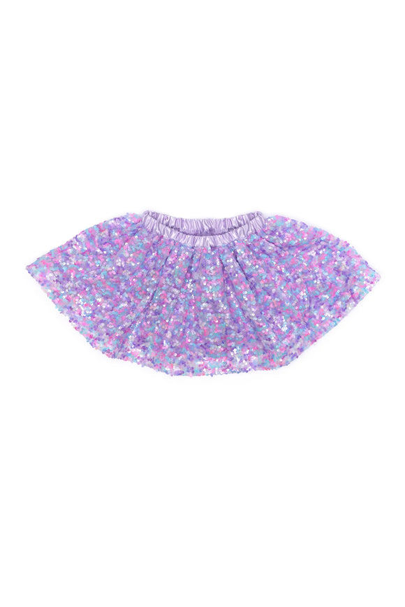 Great Pretenders Purple Party Fun Sequins Skirt Size 4/6