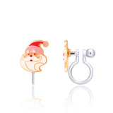 Girl Nation Clip-On Earrings: Holly Jolly Santa