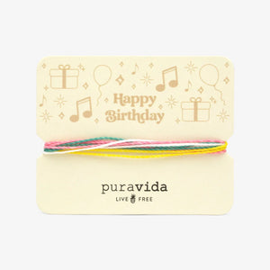 Pure Vida® Bracelet Card Happy Birthday