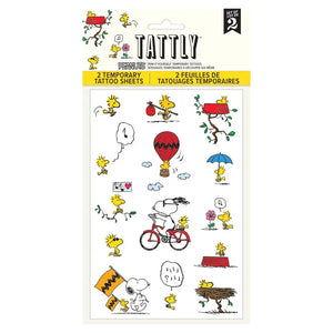 Tattly Sheet Peanuts Woodstock Tattoos