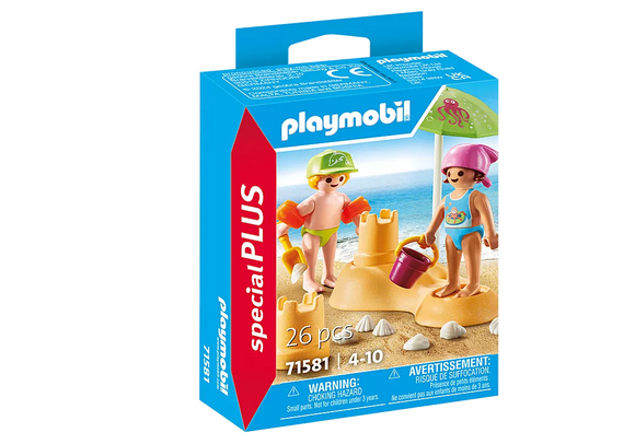 Playmobil Special Plus: Kids with Sand Castle 71581