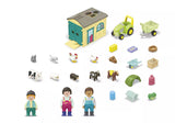 Playmobil Junior: Farm Adventure with Tractor, Trailer, and Animal Friends 71656