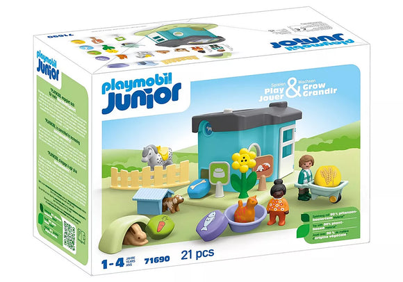 Playmobil Junior: Animal Home with Treat Dispenser 71690