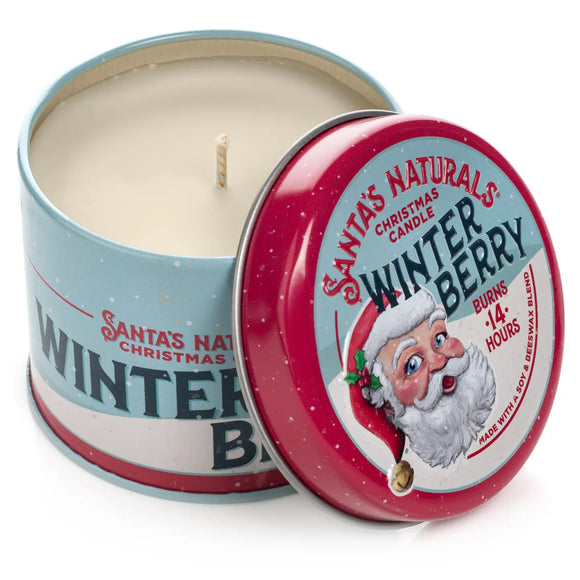 Santa's Naturals Mini Candle 3.5oz: Winter Berry