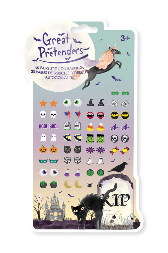 Great Pretenders Halloween Stick on Earrings (New 2024)