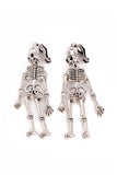 Great Pretenders Spooky Scary Skeleton Clip On Earrings