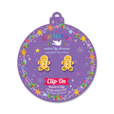 Girl Nation Clip-On Earrings: Gingerbread Friend