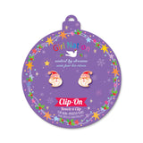 Girl Nation Clip-On Earrings: Holly Jolly Santa