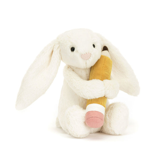 Jellycat Bashful Bunny with Pencil 7