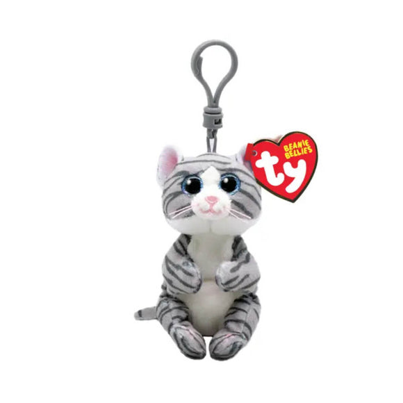 TY Beanie Bellie Keychain Clip Mitzi Cat