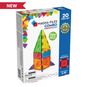 Magna-Tiles® Combo Set + microMAGS (20 pieces)