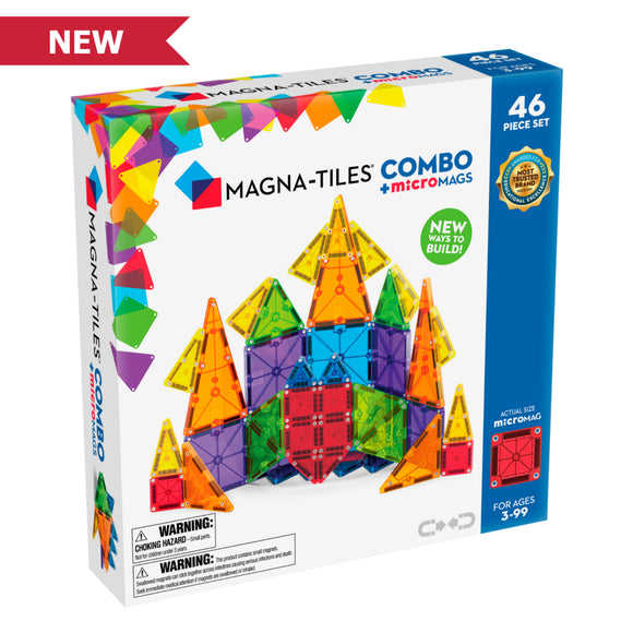 Magna-Tiles® Combo Set + microMAGS (46 pieces)