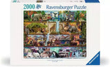 Ravensburger Puzzle 2000 piece Wild Kingdom Shelves