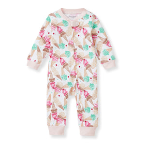 Burt's Bees Organic Baby One-Piece Footless Sleep & Play Mini Ice Cream Social