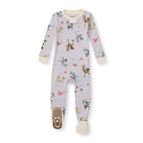 Burt's Bees Organic Baby One-Piece Sleeper Miss Moo