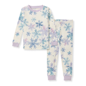 Burt's Bees Organic Two-Piece Pajamas Snowflake Flurries