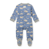 Burt's Bees Organic Baby One-Piece Sleep & Play Polar Mountain