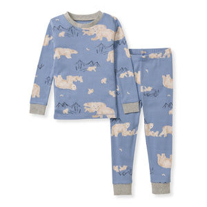 Burt's Bees Organic Two-Piece Pajamas Polar Mountin