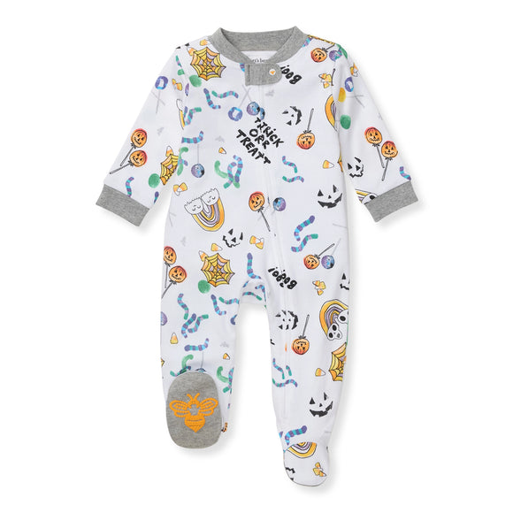 Burt's Bees Organic Baby One-Piece Footless Sleep & Play Halloween Treats