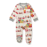 Burt's Bees Organic Baby One-Piece Sleep & Play Holiday Toy Train