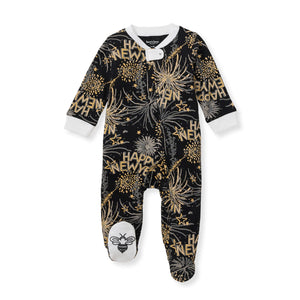 Burt's Bees Organic Baby One-Piece Sleep & Play New Year Cheer!