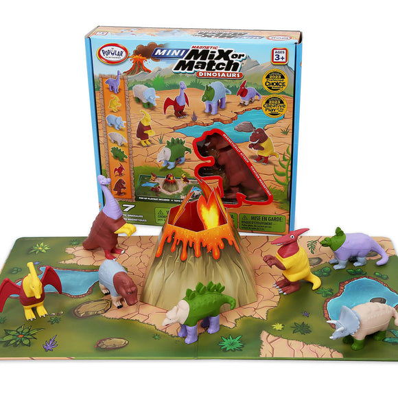 Popular® Playthings: Mini Magnetic Mix or Match Dinosaurs