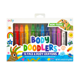 Ooly Body Doodlers Face & Body Crayons - Set of 12