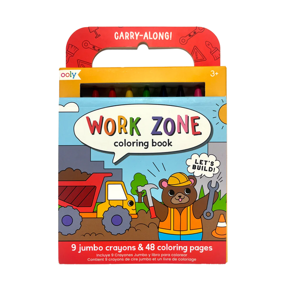 Ooly Carry-Along Coloring Book - Work Zone