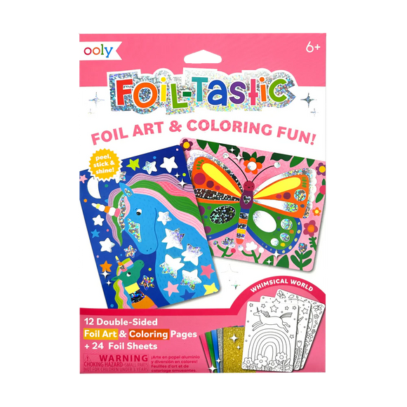 Ooly Foil-tastic Foil Art & Coloring Set - Whimsical World