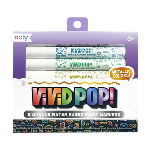 Ooly Vivid Pop! Water Based Paint Markers Metallic