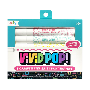 Ooly Vivid Pop! Water Based Paint Markers Pastel