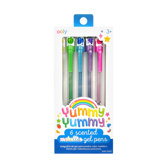 Ooly Yummy Yummy Scented Gel Pens - Metallic - Set of 6